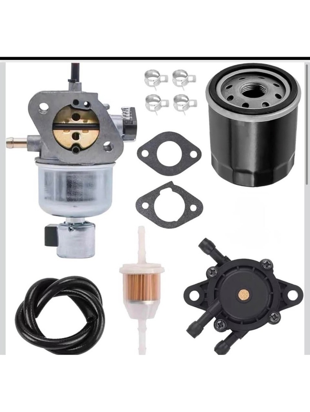 Complete Carburetor kit with Fuel Filter and Oil Filter